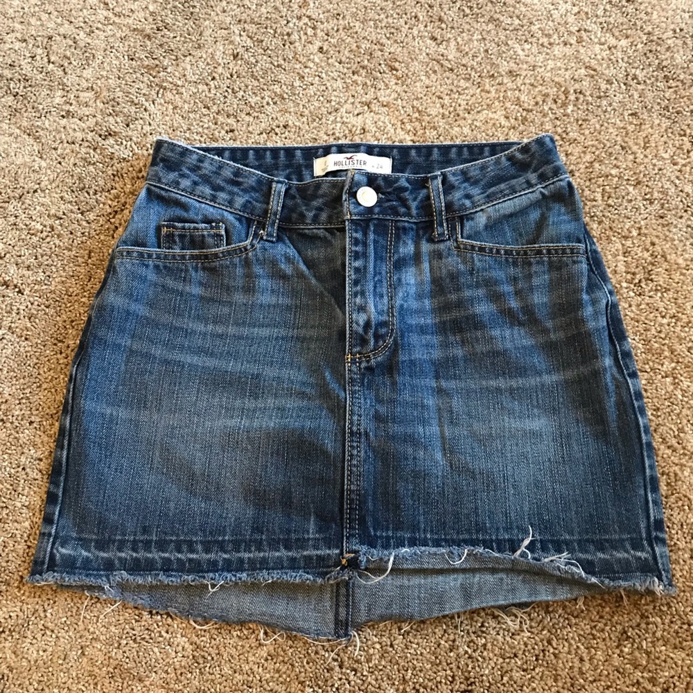 Hollister jean skirt